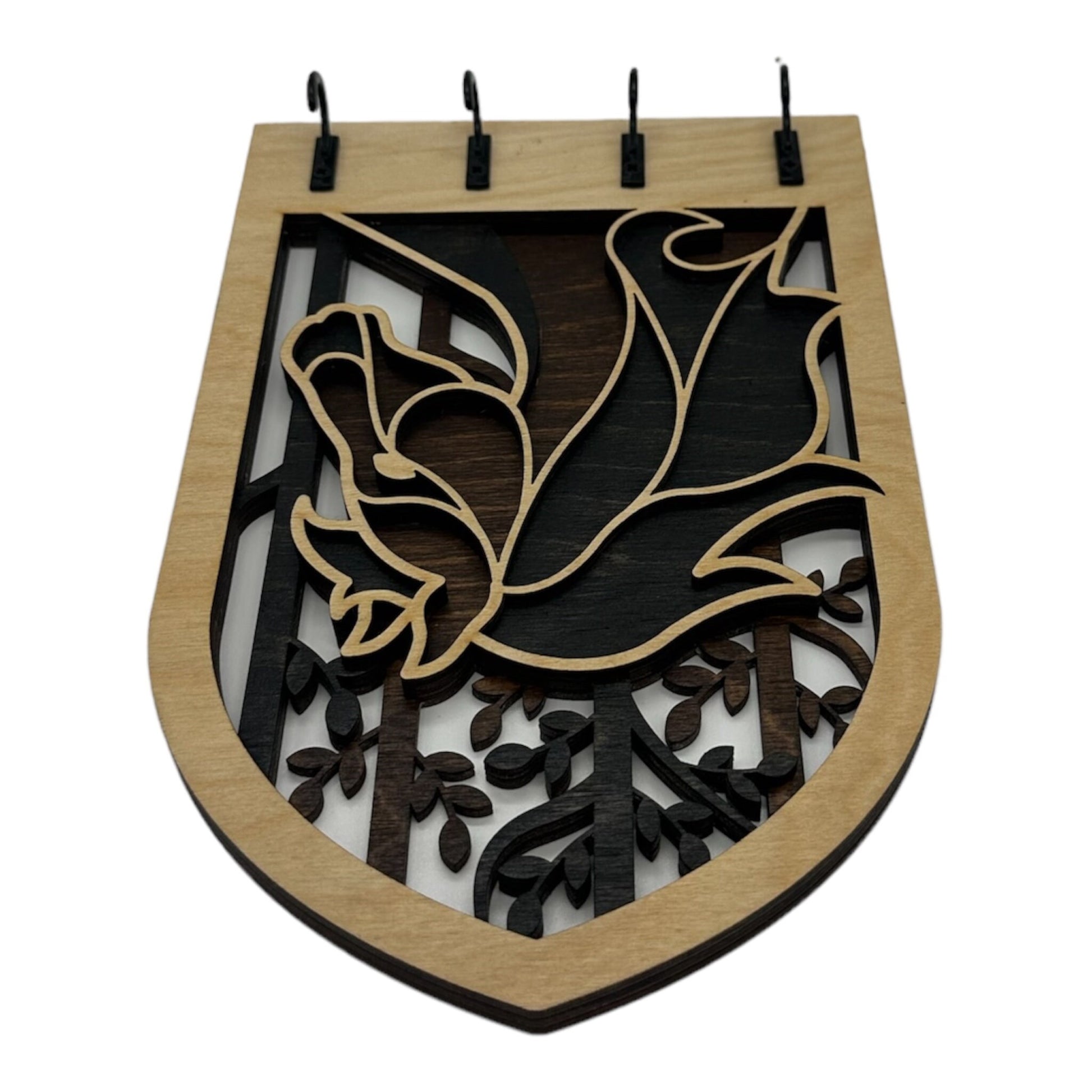 Horse Four Hook Arch Key Hanger/ Organizer