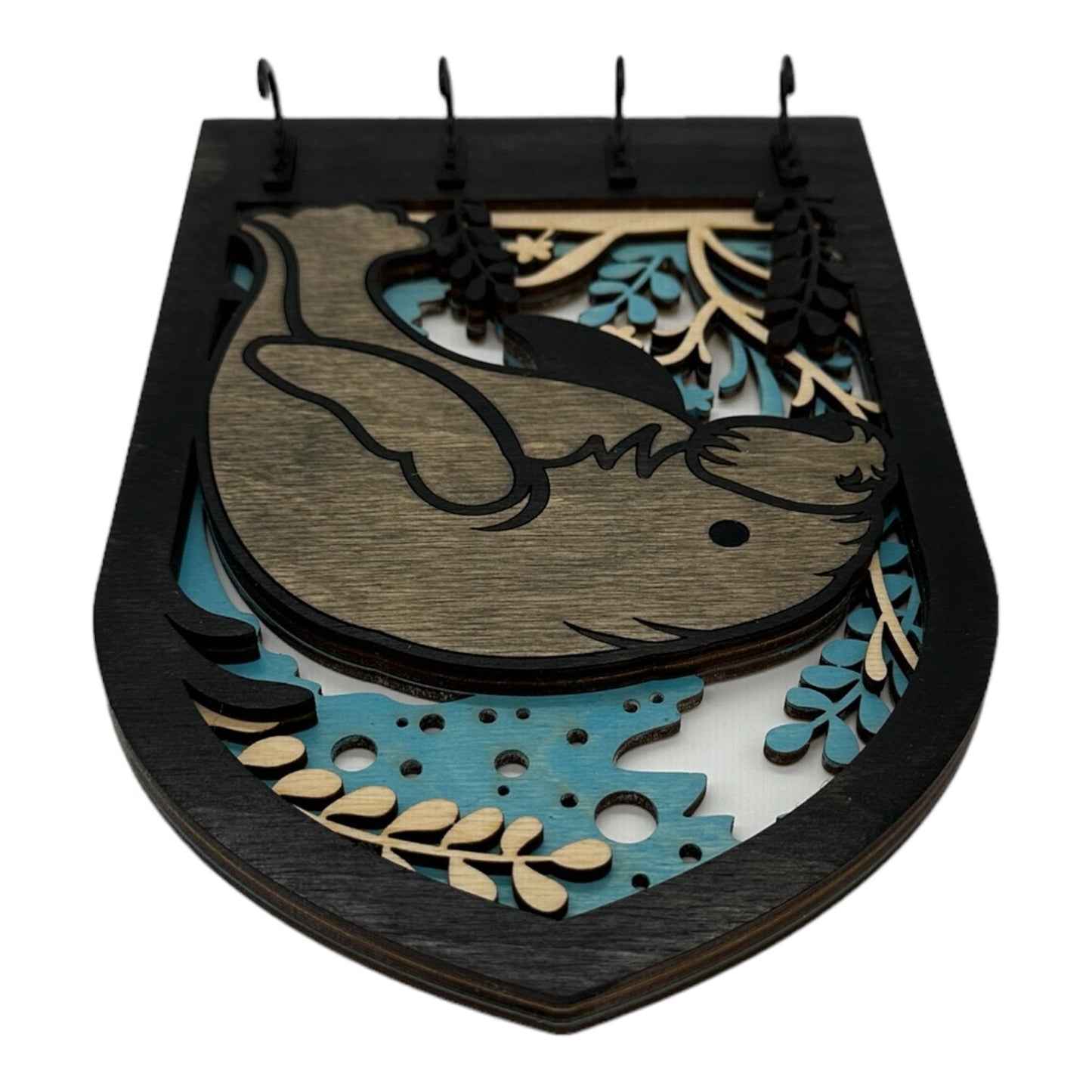 Manatee Four Hook Arch Key Hanger/ Organizer