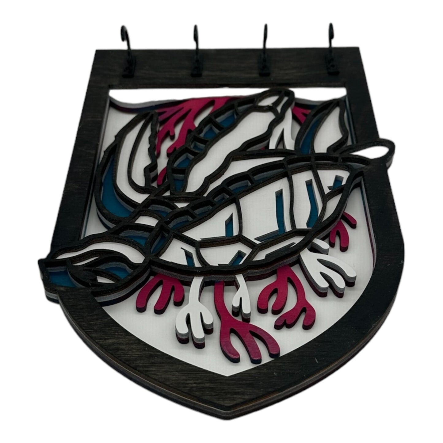 Turtle Four Hook Arch Key Hanger/ Organizer