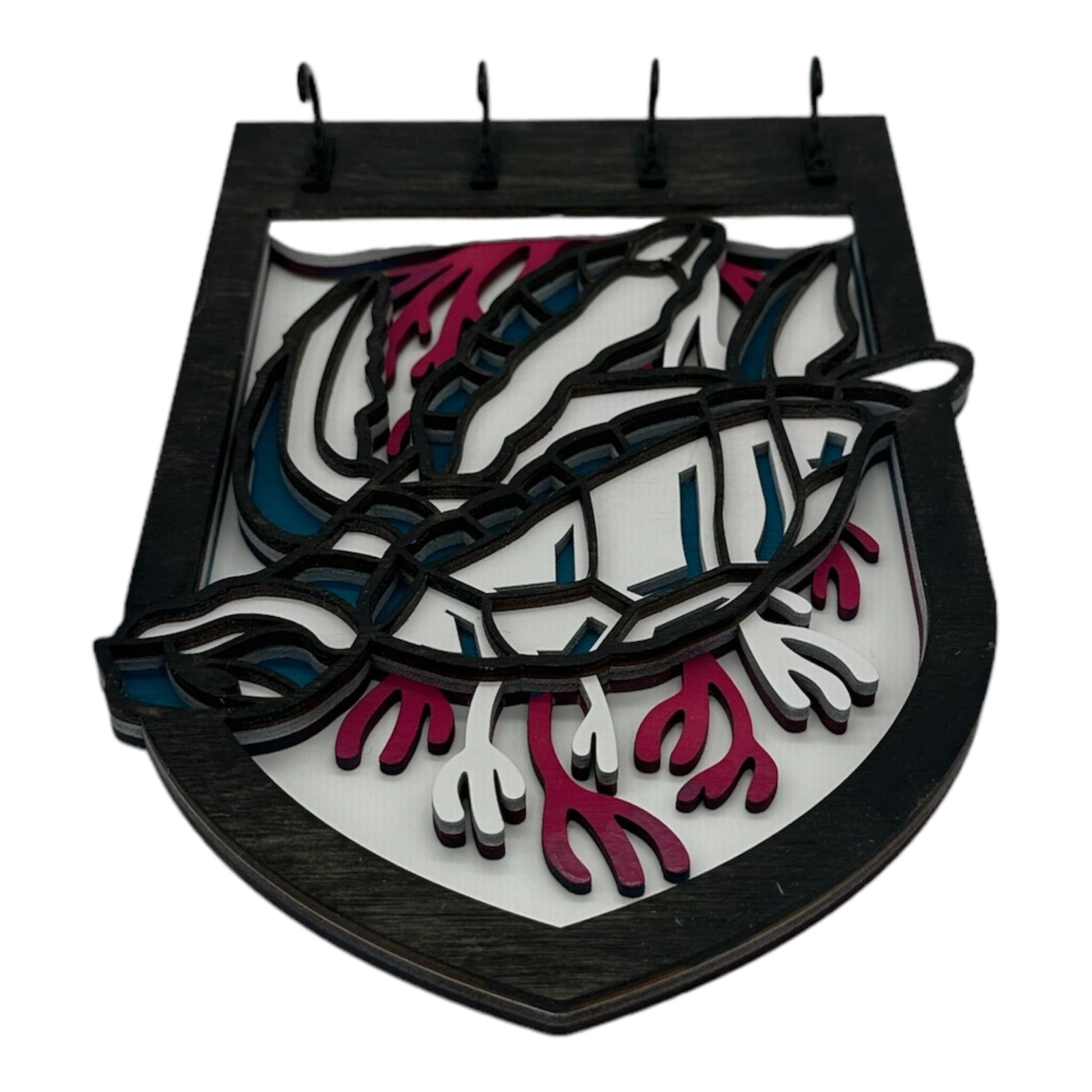 Turtle Four Hook Arch Key Hanger/ Organizer