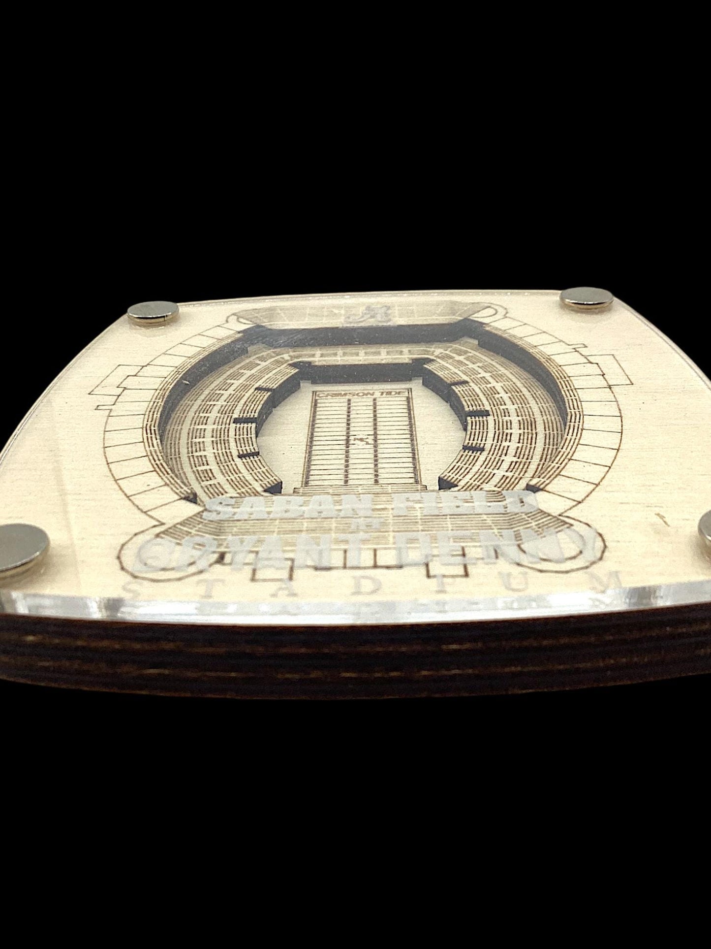 Alabama Crimson Tide Wooden Stadium Coaster