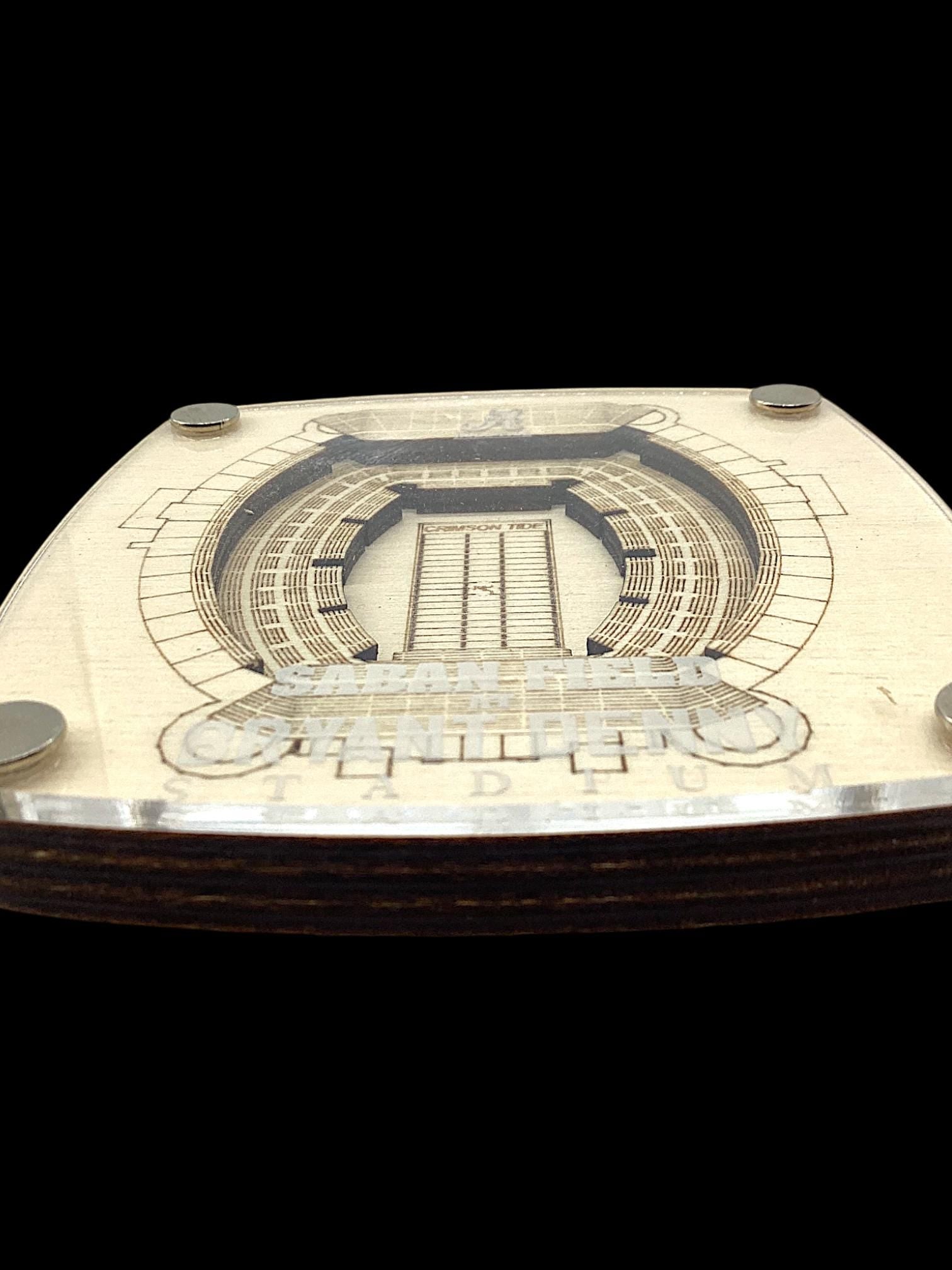 Alabama Crimson Tide Wooden Stadium Coaster