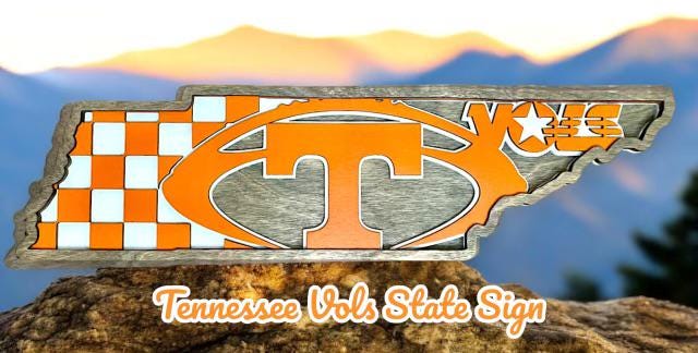 Tennesse Vols Wooden Sign Decor