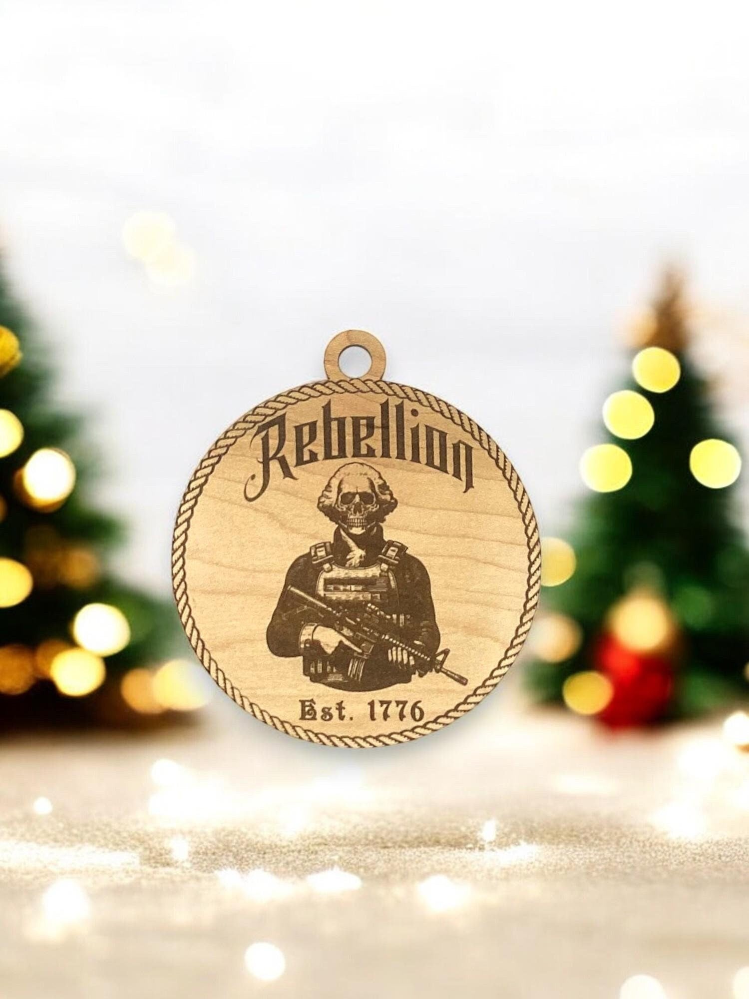 George Washington Rebellion Patriotic Wooden Engraved large sign variation